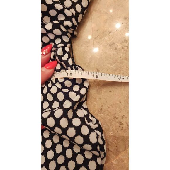 White House Black Market ruffle polka dot dress size xxs - Picture 11 of 12